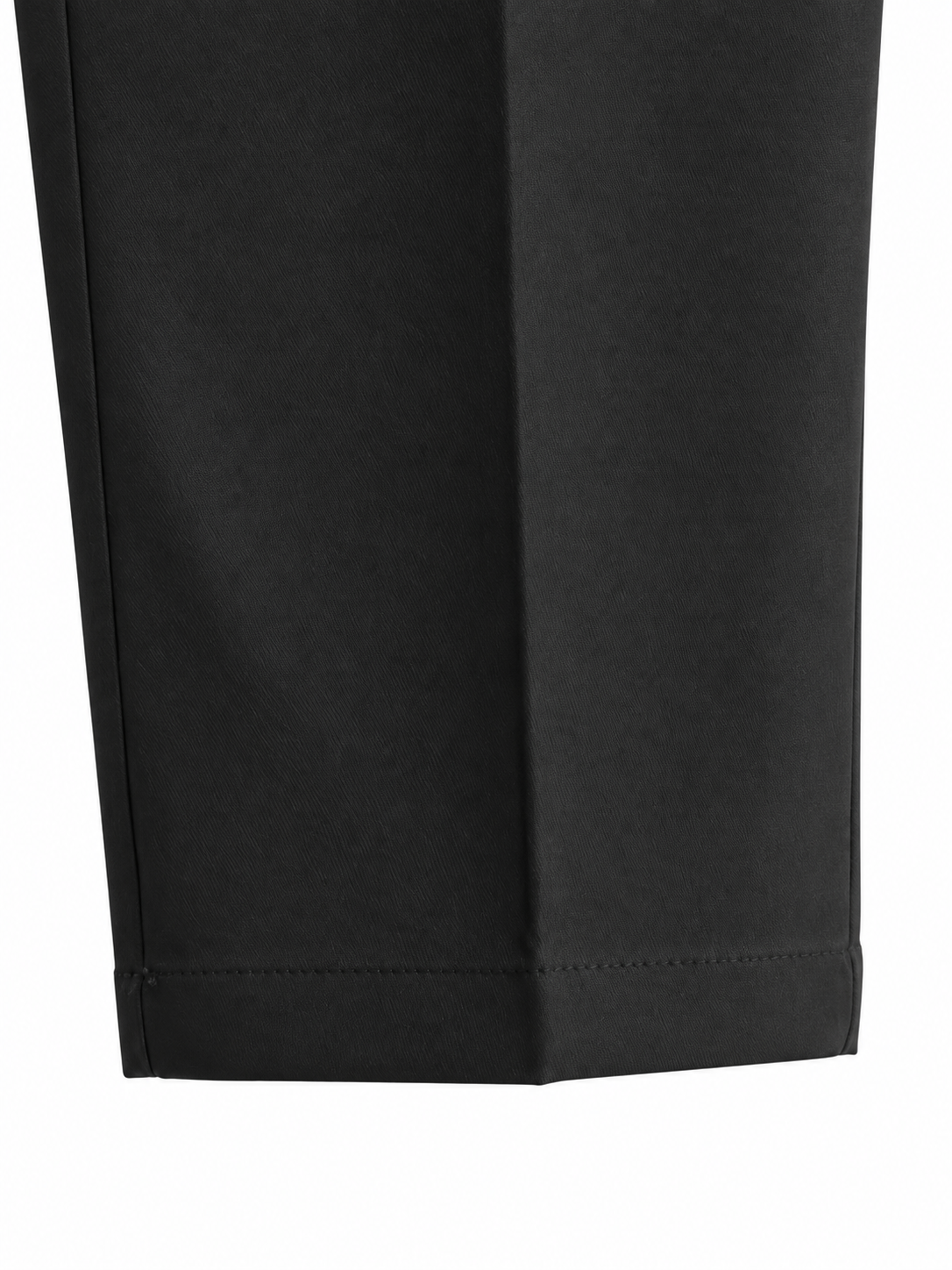 Pantalon tailleur noir chic avec ceinture