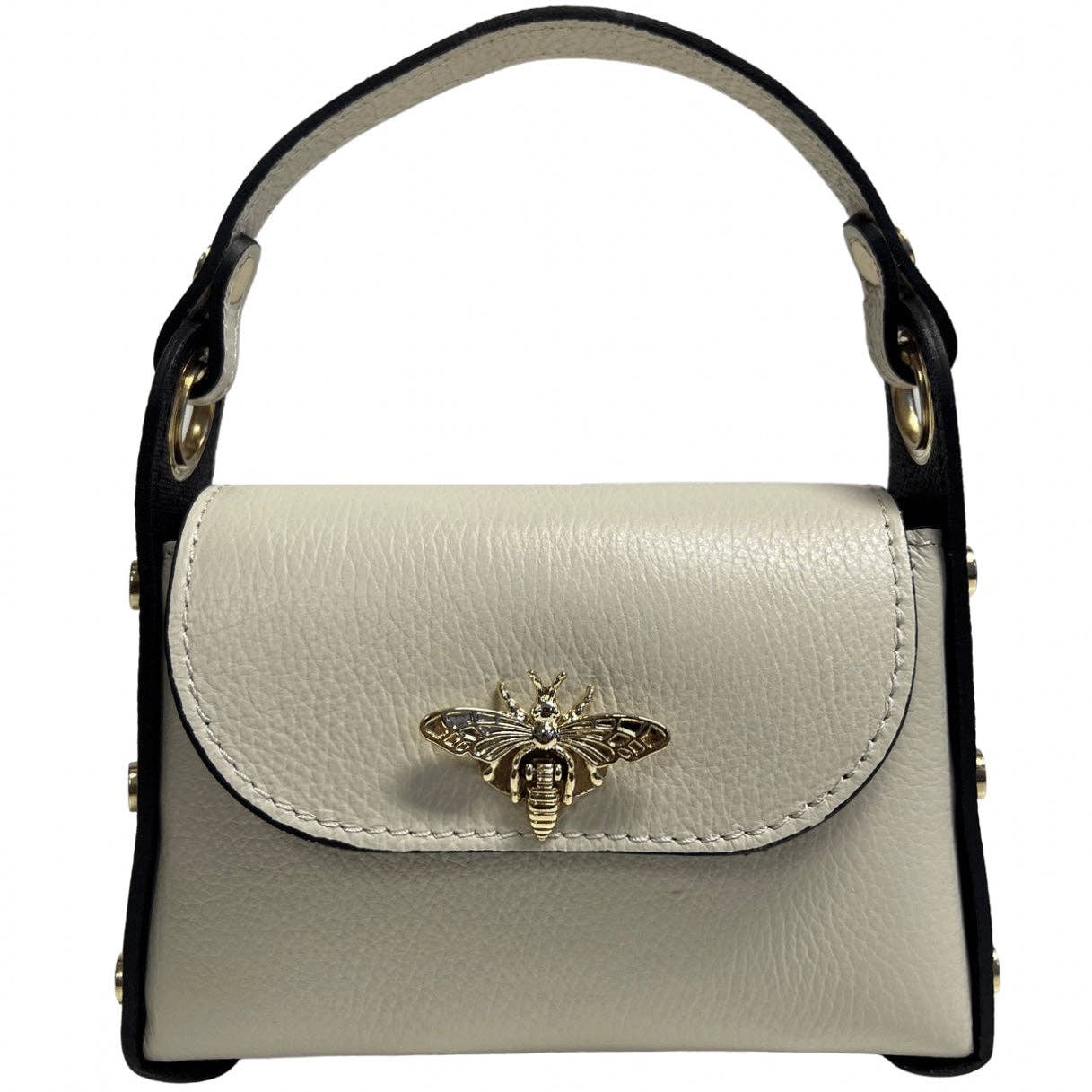Mini-sac Modarno en cuir véritable dollar avec fermeture à braguette: Orange