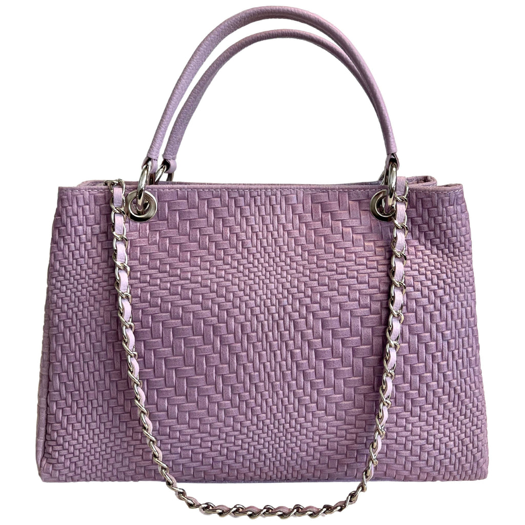 Sac à main Modarno pour femme en cuir véritable avec bandoulière: Nuit verte