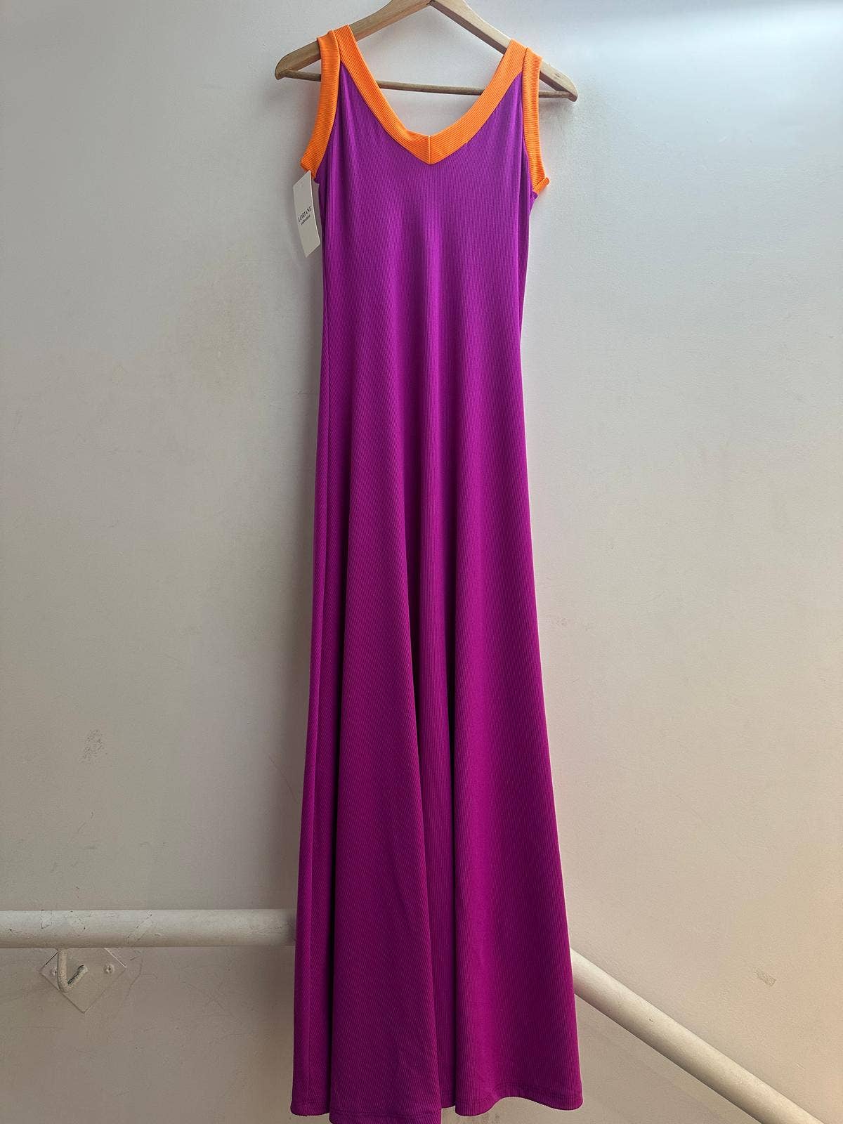 9655 robe débardeur longues avec fente devant taille unique : Noir / Taille unique
