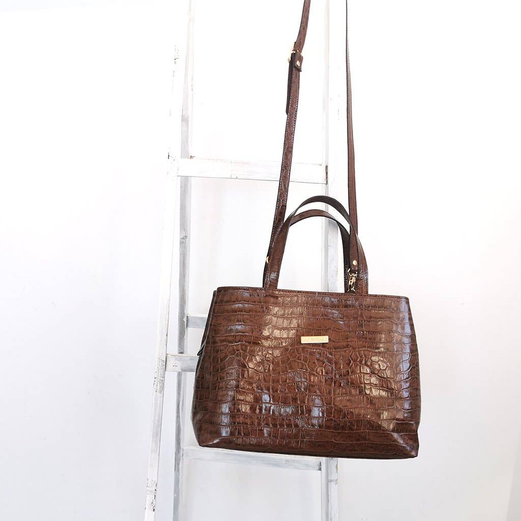 Shopper marron chocolat Patricia