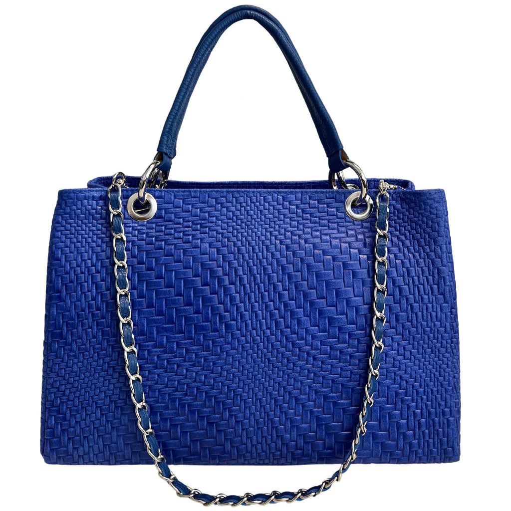 Sac à main Modarno pour femme en cuir véritable avec bandoulière: Nuit verte