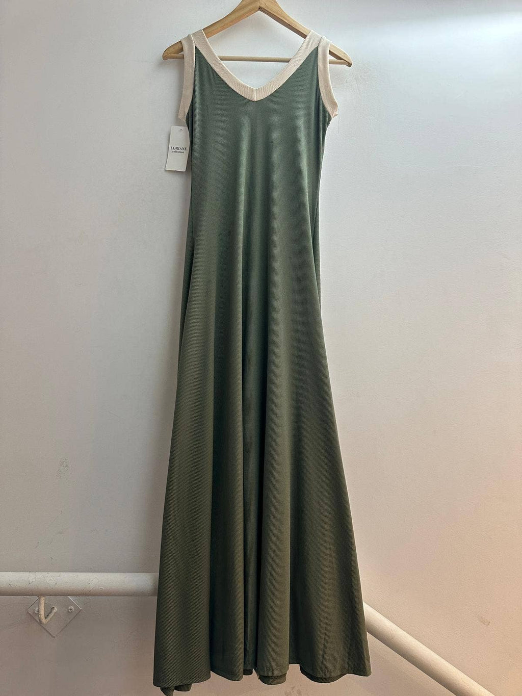 9655 robe débardeur longues avec fente devant taille unique : Noir / Taille unique