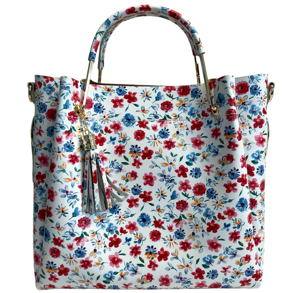 Sac seau Modarno pour femme en cuir véritable et sac intérieur mo: Forêt Joyeuse