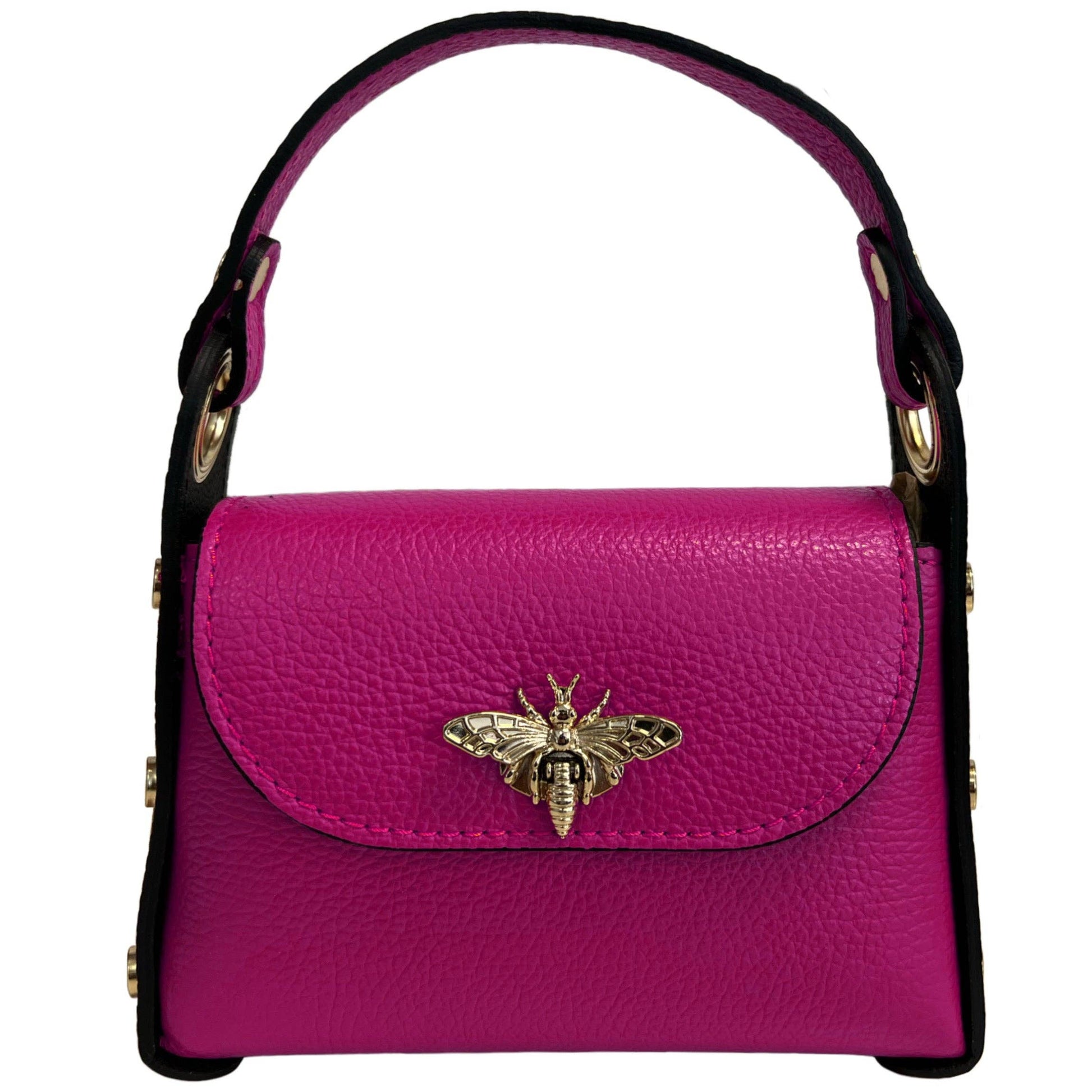 Mini-sac Modarno en cuir véritable dollar avec fermeture à braguette: Orange