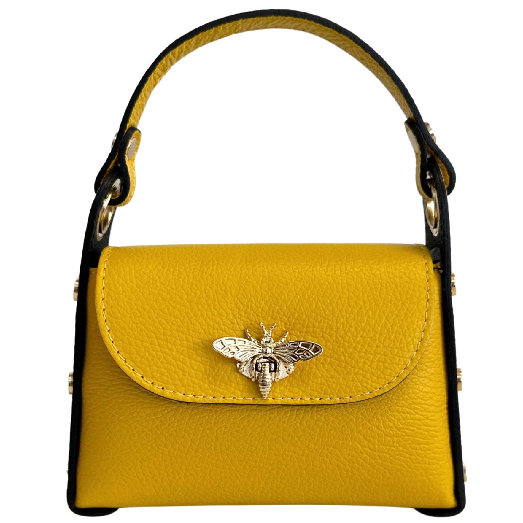 Mini-sac Modarno en cuir véritable dollar avec fermeture à braguette: Orange