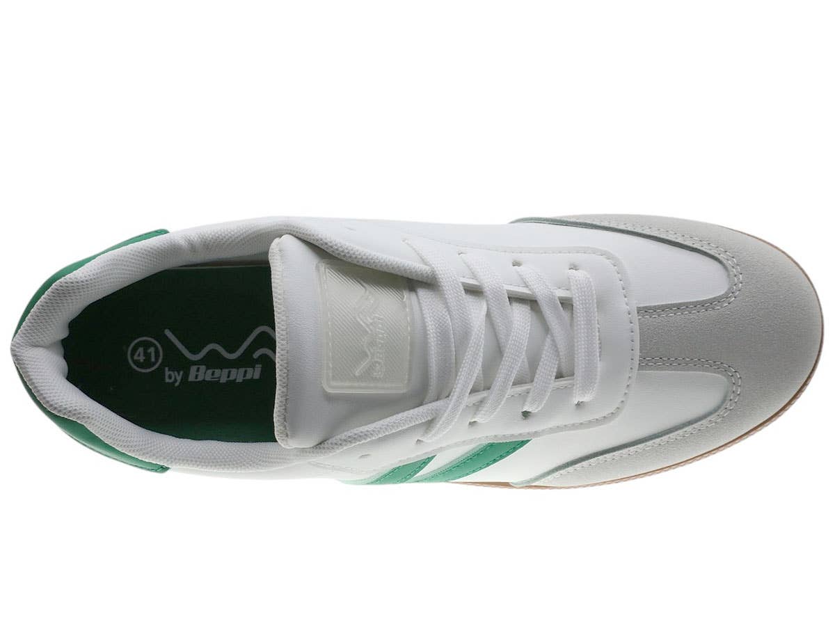 Chaussure décontractée: Blanc/Vert / 43