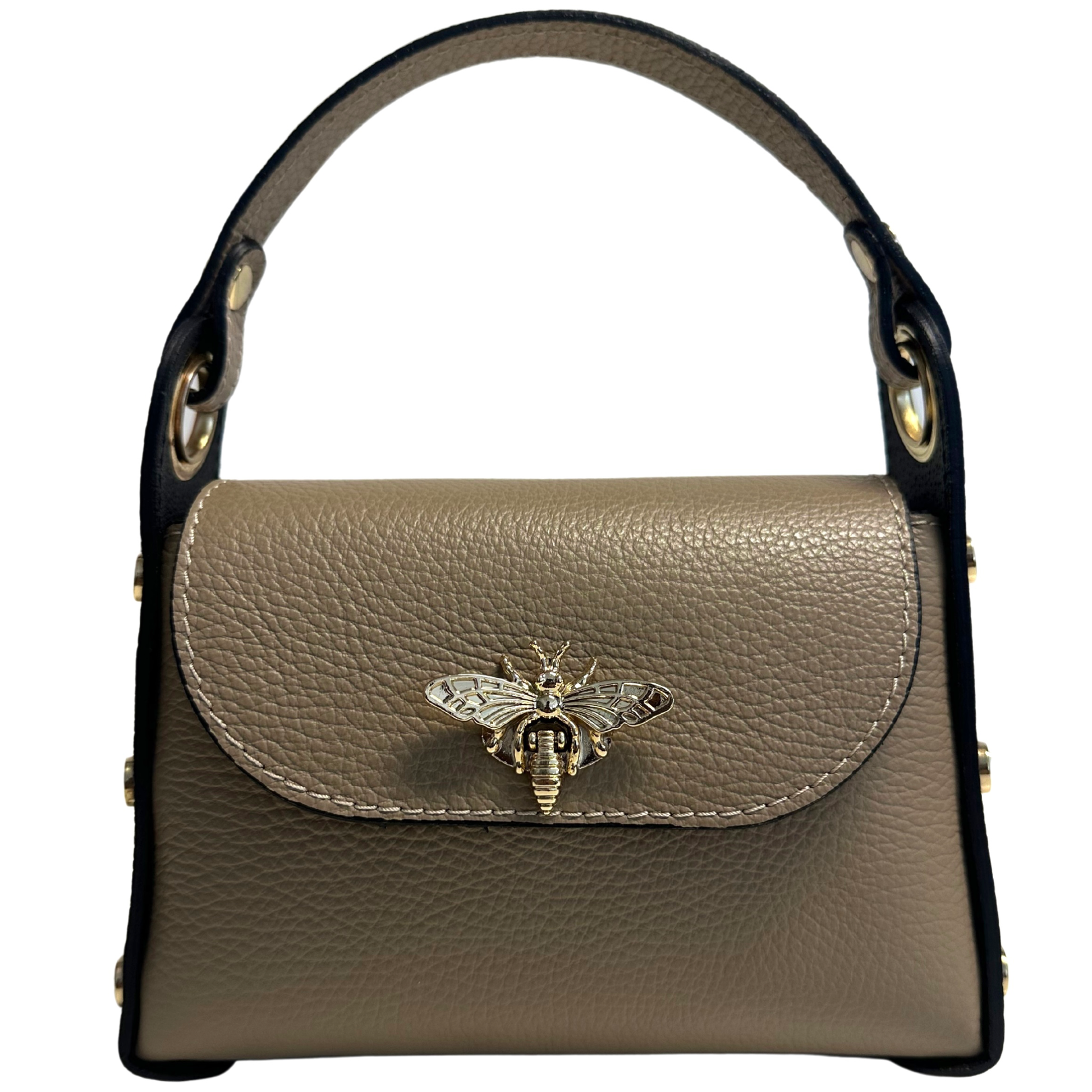 Mini-sac Modarno en cuir véritable dollar avec fermeture à braguette: Orange