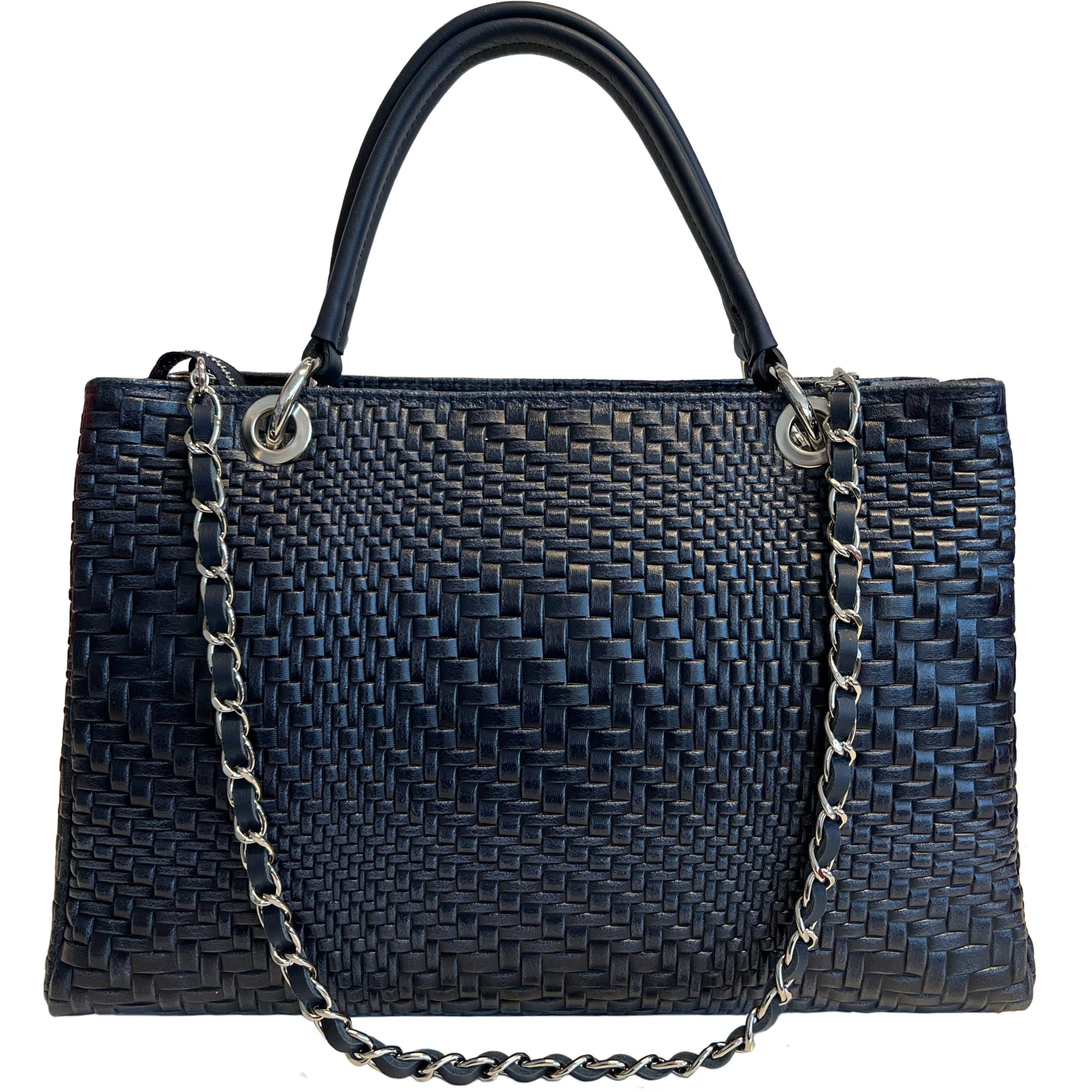 Sac à main Modarno pour femme en cuir véritable avec bandoulière: Nuit verte