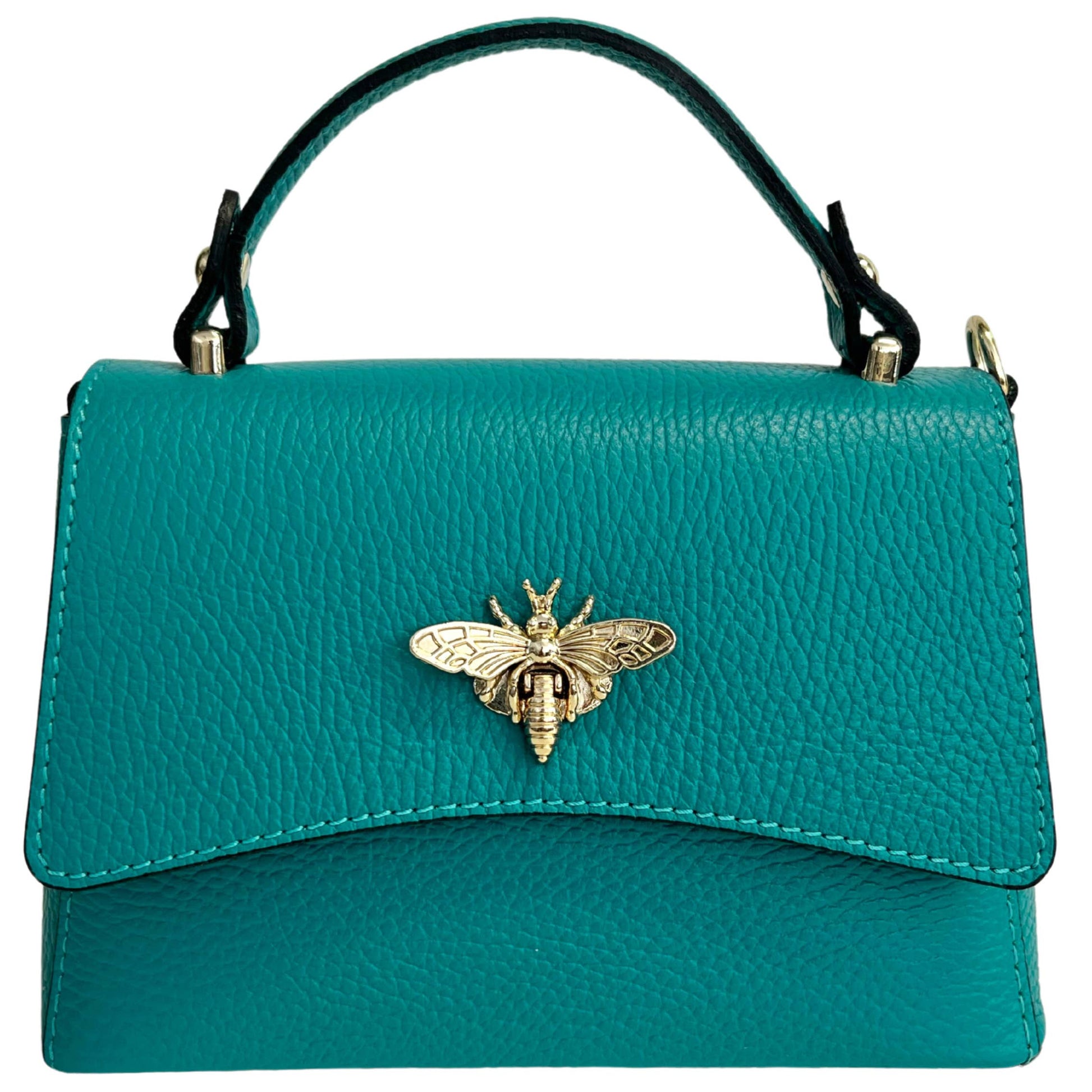 Sac à bandoulière pour femme en cuir véritable avec fermeture Ape: Orange