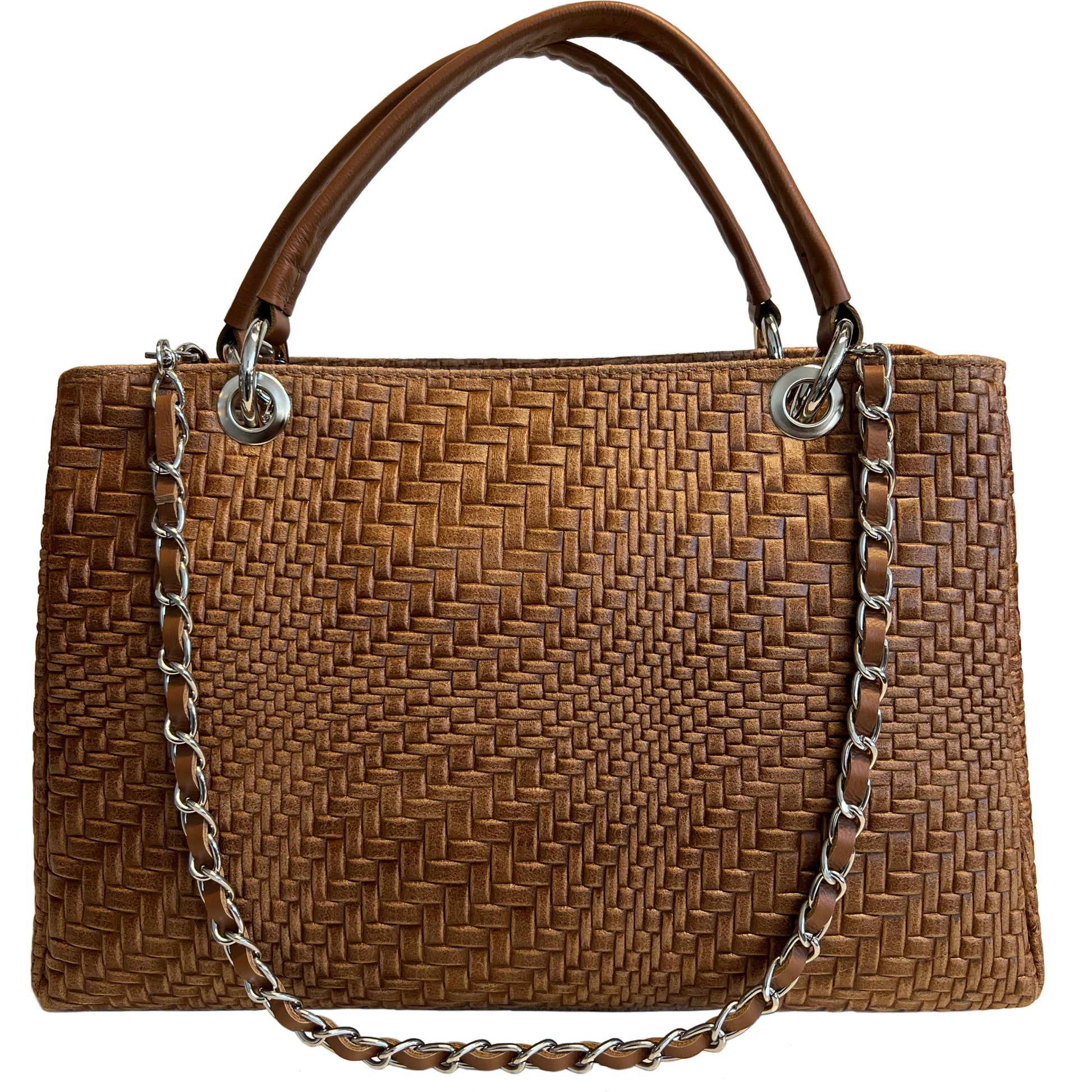 Sac à main Modarno pour femme en cuir véritable avec bandoulière: Nuit verte
