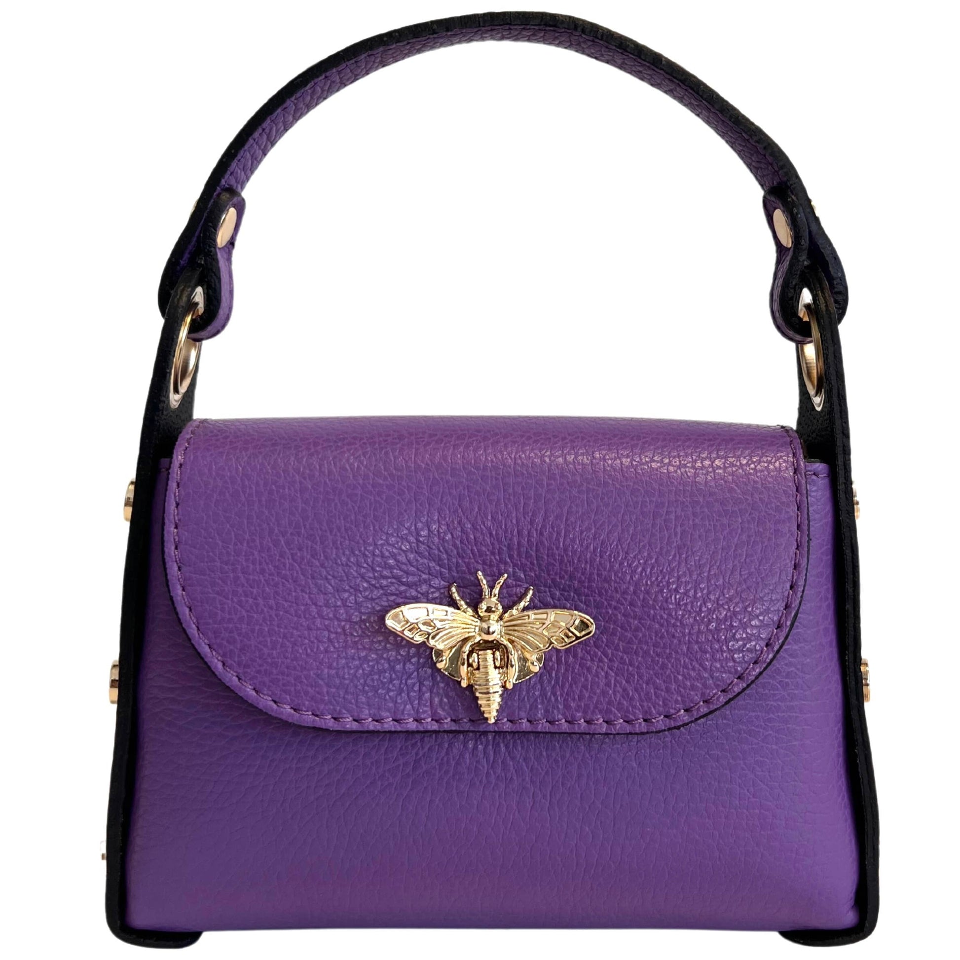 Mini-sac Modarno en cuir véritable dollar avec fermeture à braguette: Orange