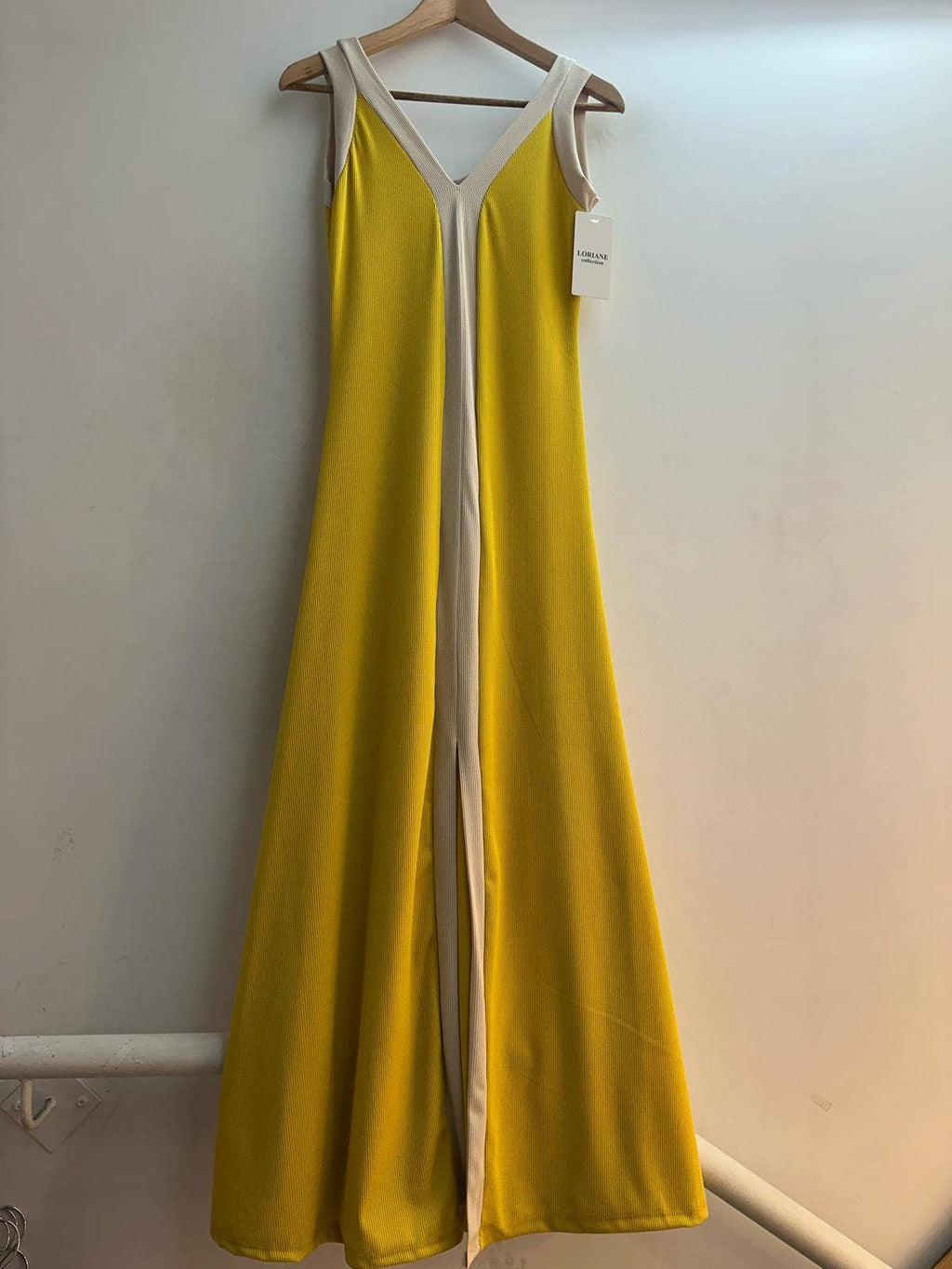 9655 robe débardeur longues avec fente devant taille unique : Noir / Taille unique