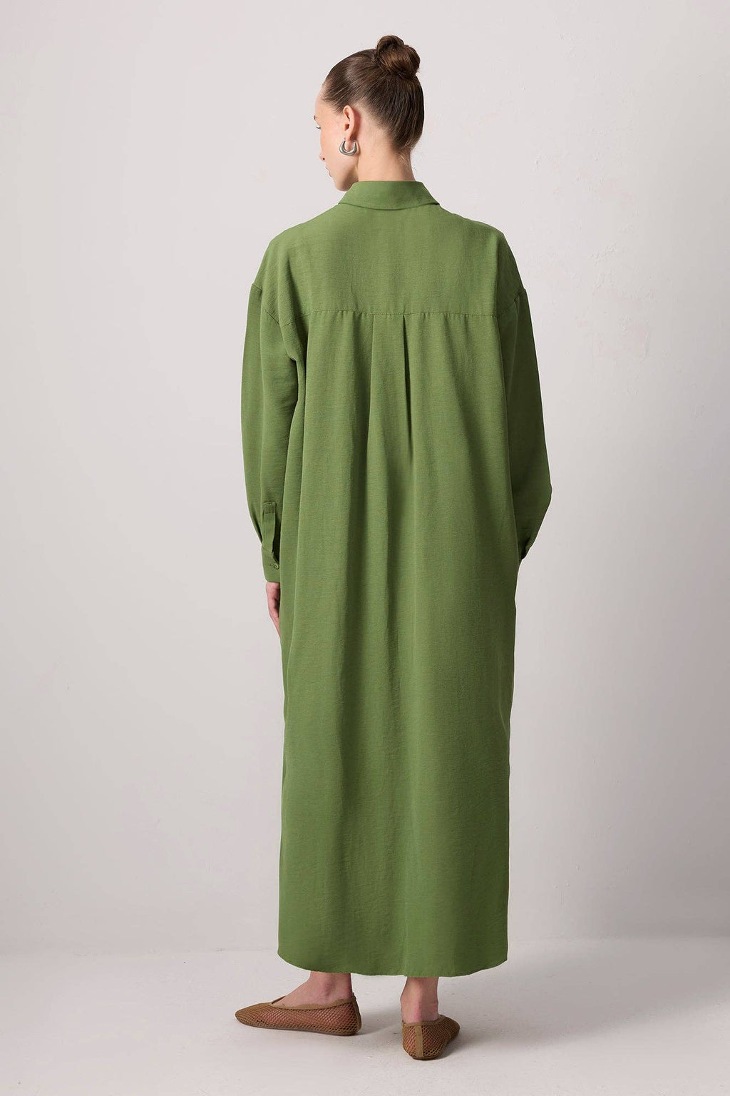 ROBE BRODÉE TEXTURÉE NATURELLE