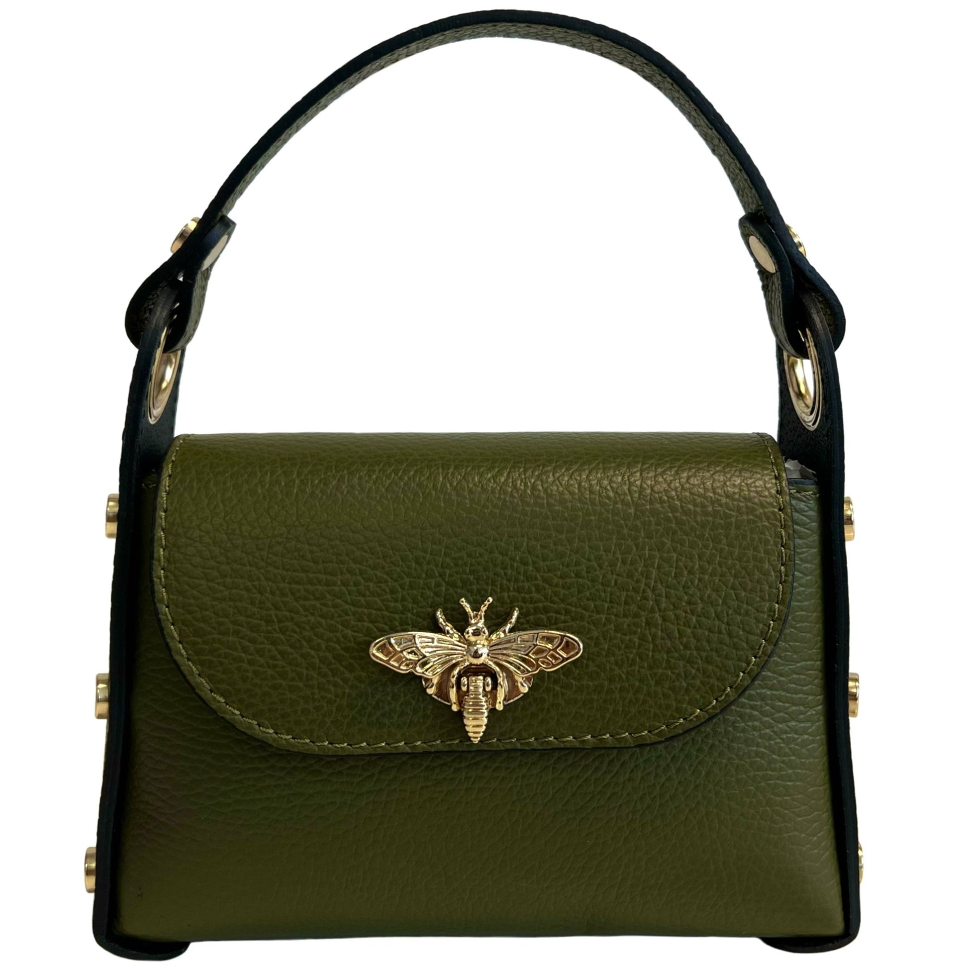 Mini-sac Modarno en cuir véritable dollar avec fermeture à braguette: Orange