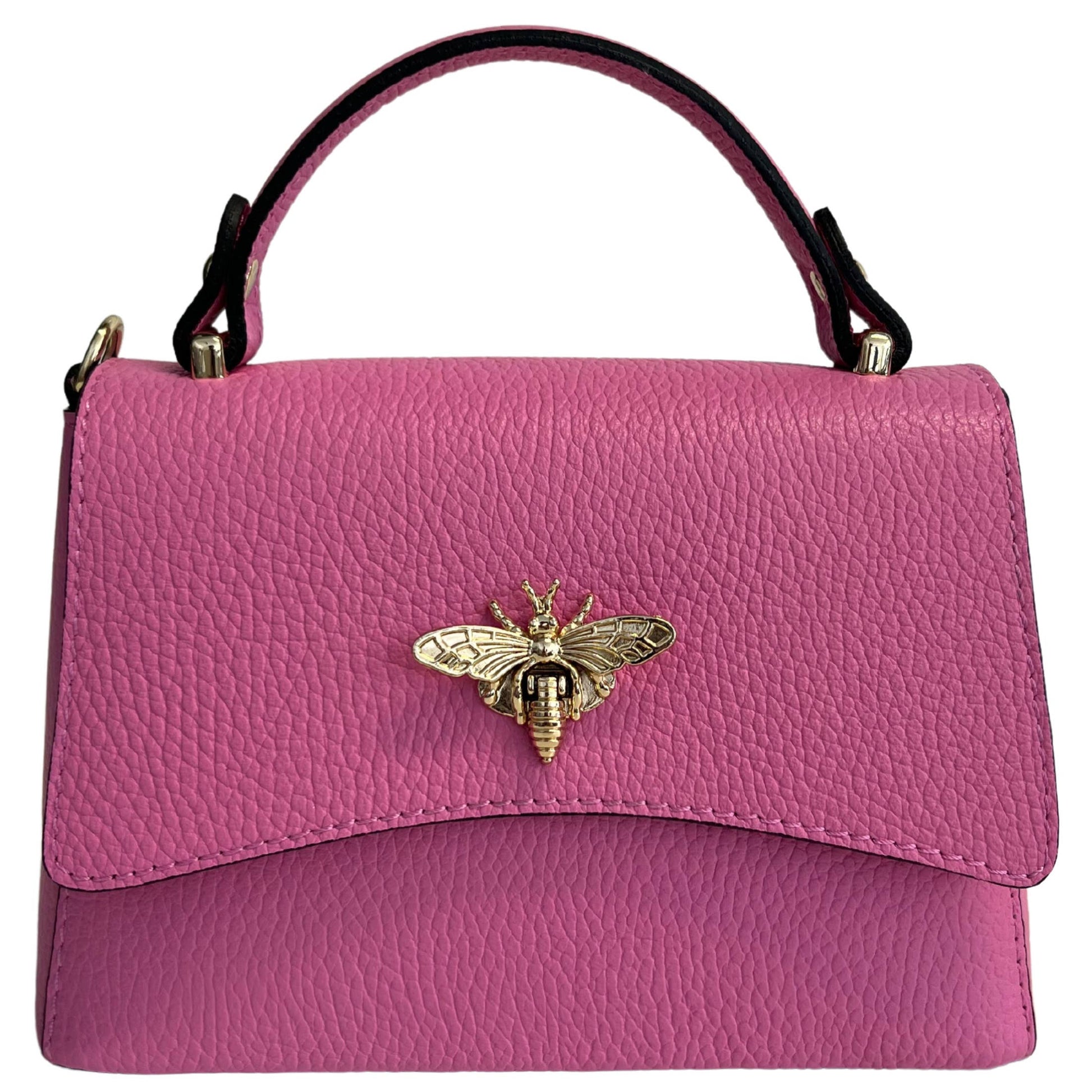 Sac à bandoulière pour femme en cuir véritable avec fermeture Ape: Orange