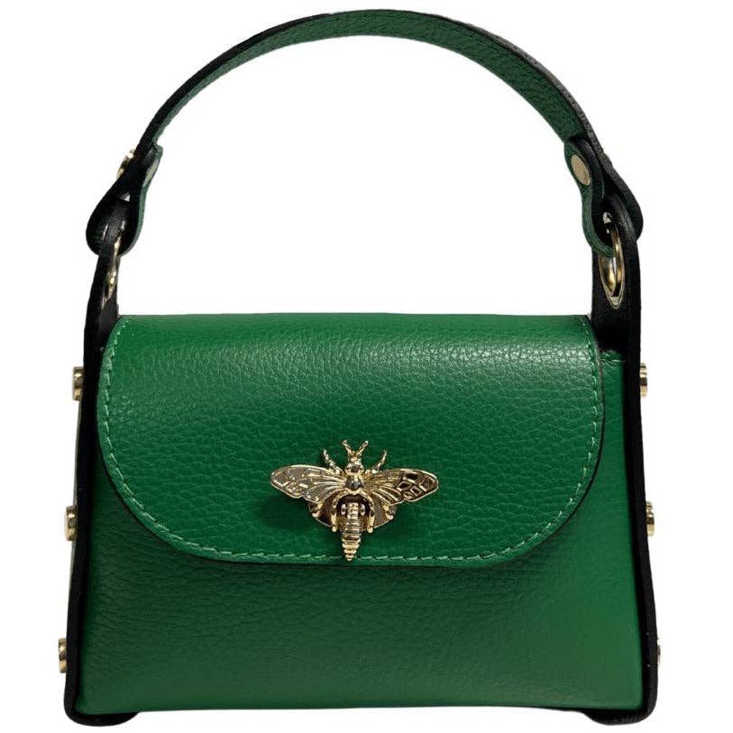 Mini-sac Modarno en cuir véritable dollar avec fermeture à braguette: Orange
