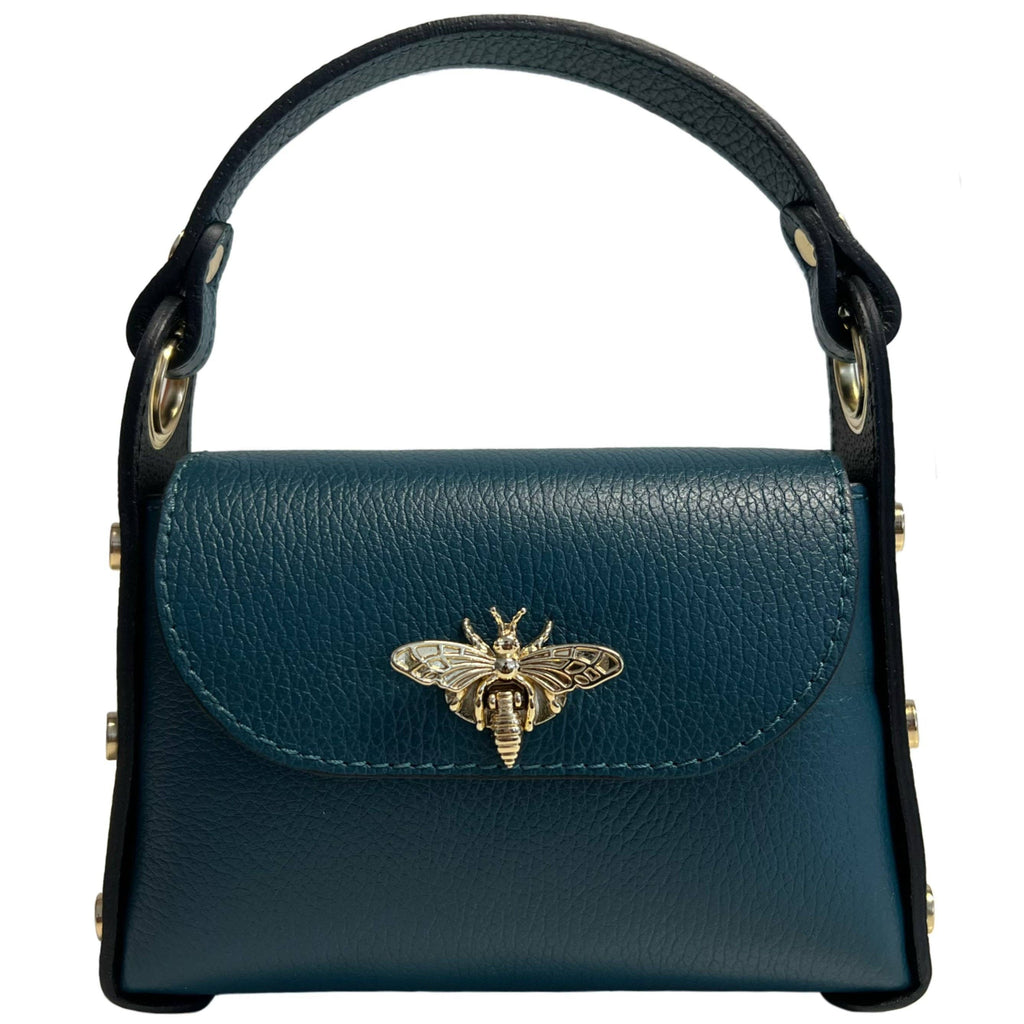 Mini-sac Modarno en cuir véritable dollar avec fermeture à braguette: Orange