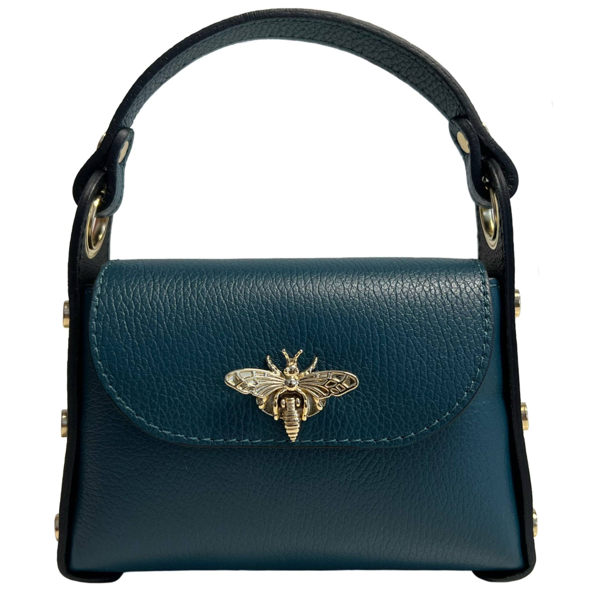 Mini-sac Modarno en cuir véritable dollar avec fermeture à braguette: Orange