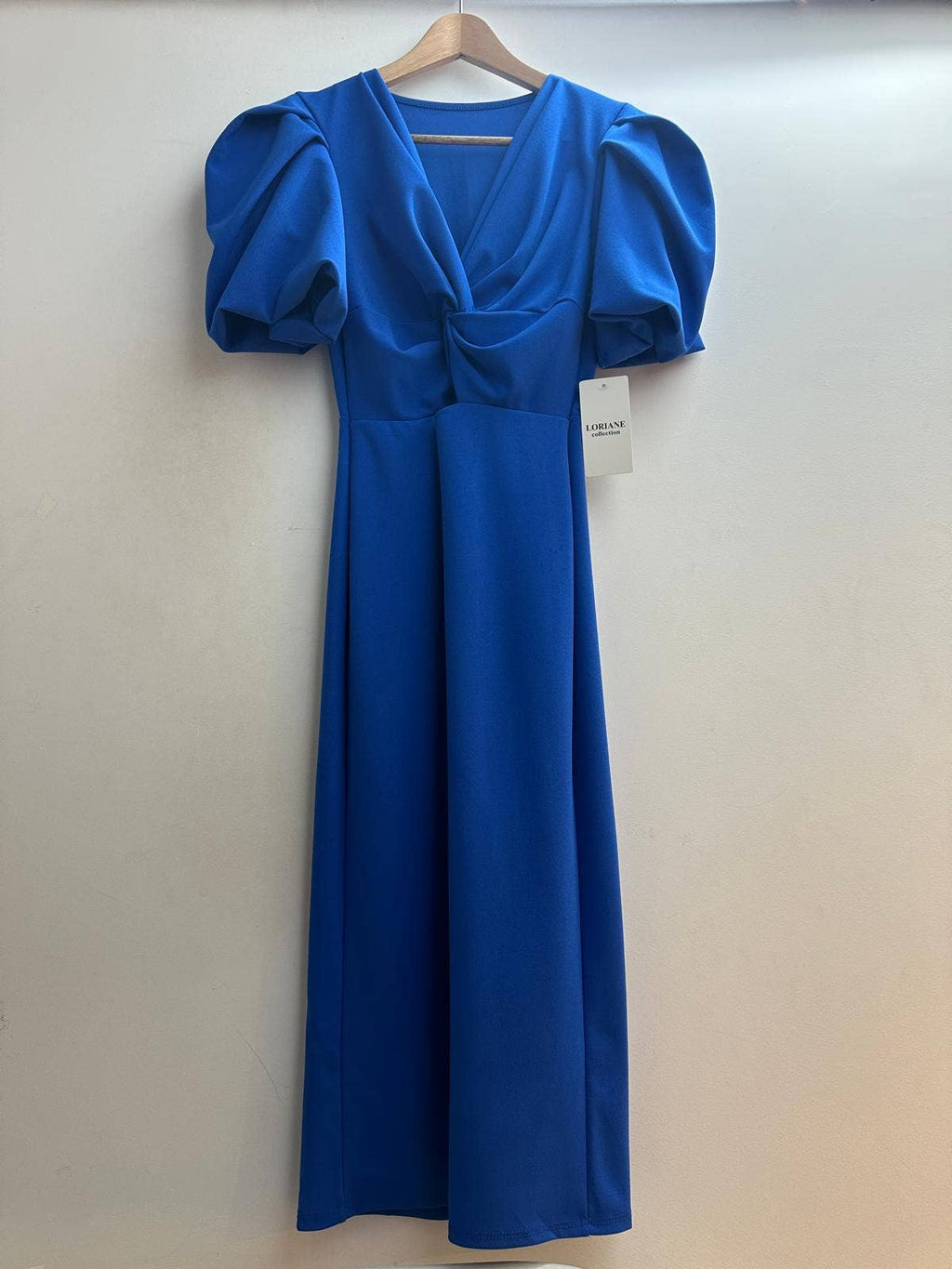 6247U Robe midi uni: Rouge
