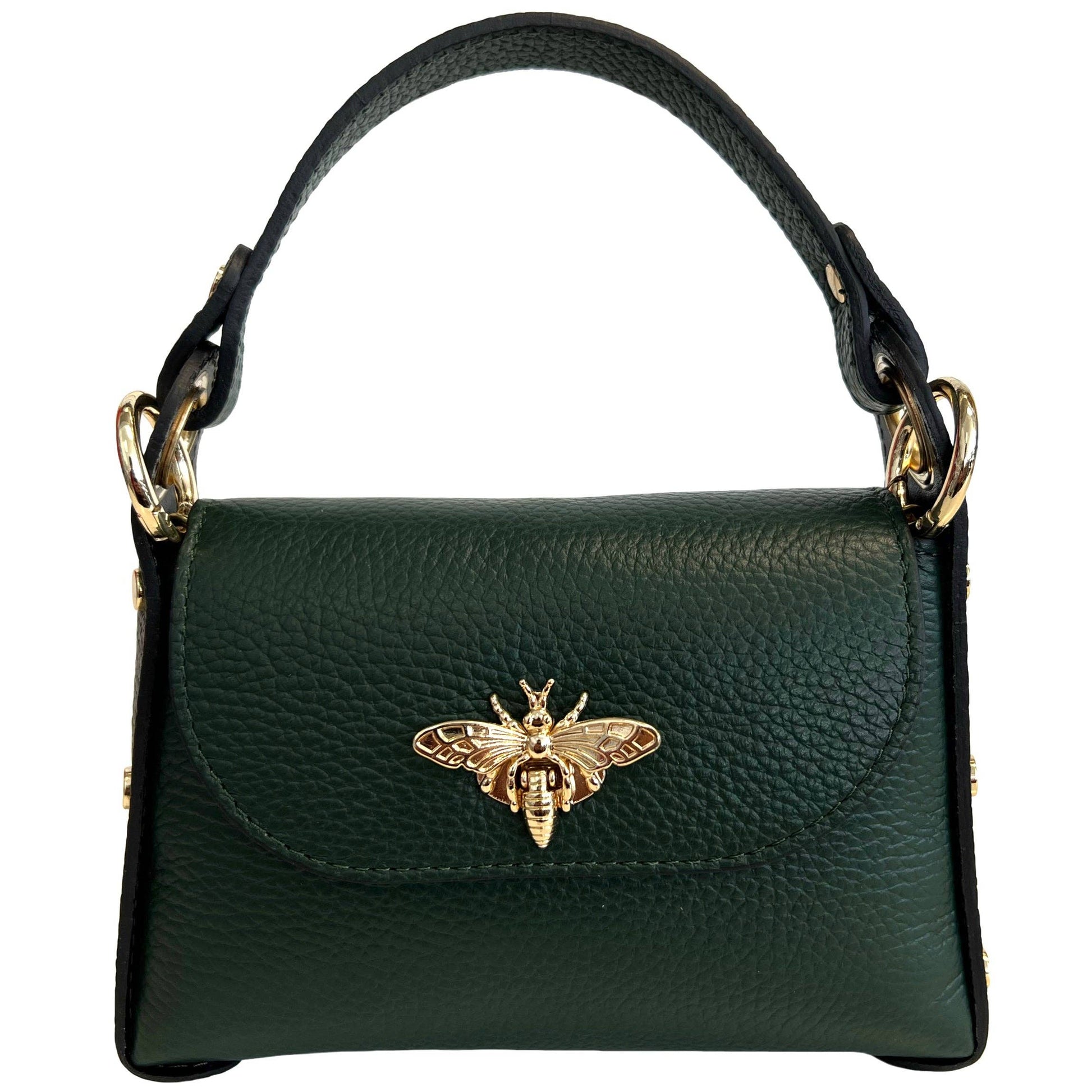 Mini-sac Modarno en cuir véritable dollar avec fermeture à braguette: Orange