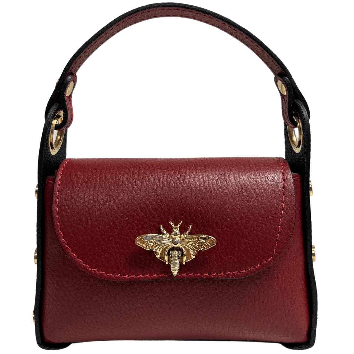 Mini-sac Modarno en cuir véritable dollar avec fermeture à braguette: Orange