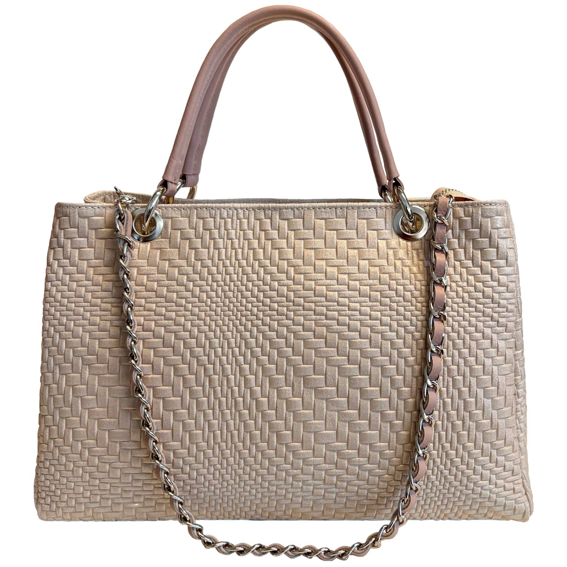 Sac à main Modarno pour femme en cuir véritable avec bandoulière: Nuit verte