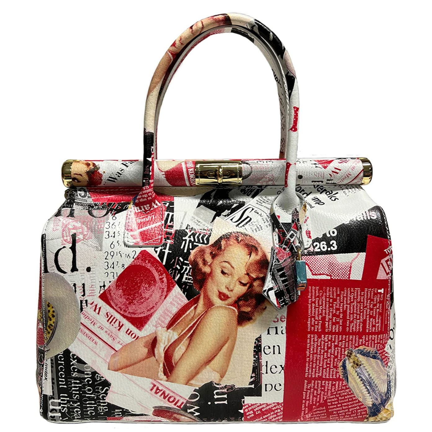 Sac à main Modarno Sac à main en cuir pour femme avec bandoulière: Brossé