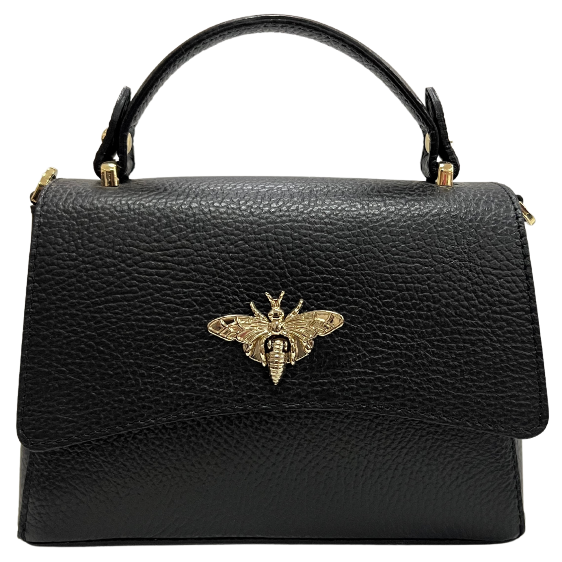 Sac à bandoulière pour femme en cuir véritable avec fermeture Ape: Orange