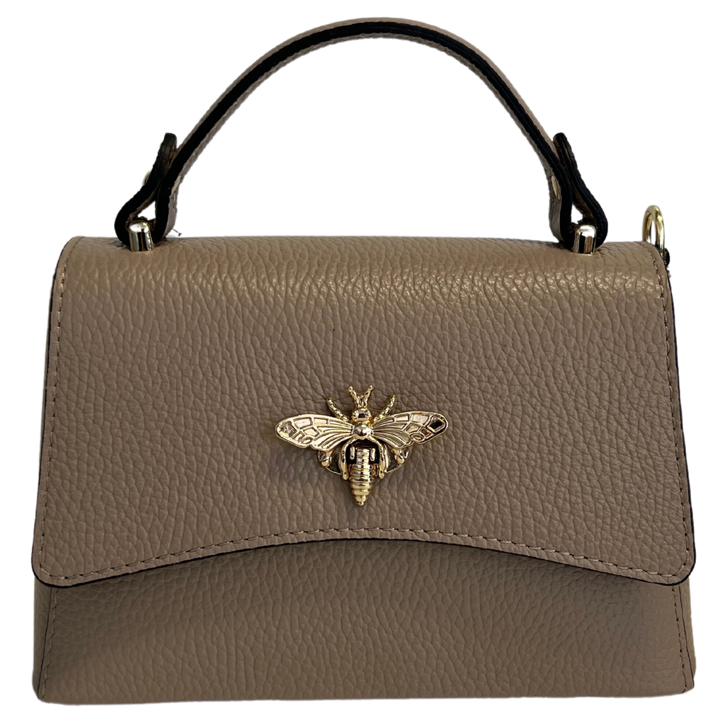 Sac à bandoulière pour femme en cuir véritable avec fermeture Ape: Orange