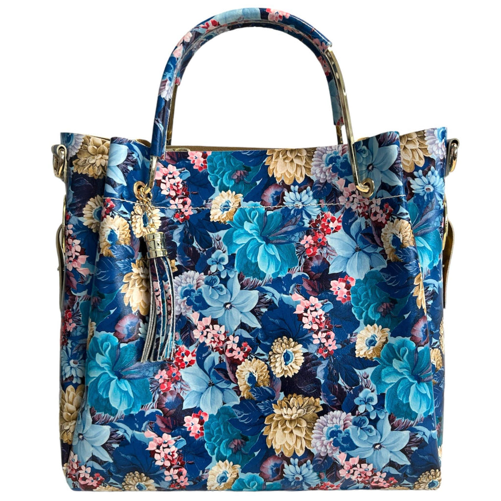 Sac seau Modarno pour femme en cuir véritable et sac intérieur mo: Forêt Joyeuse