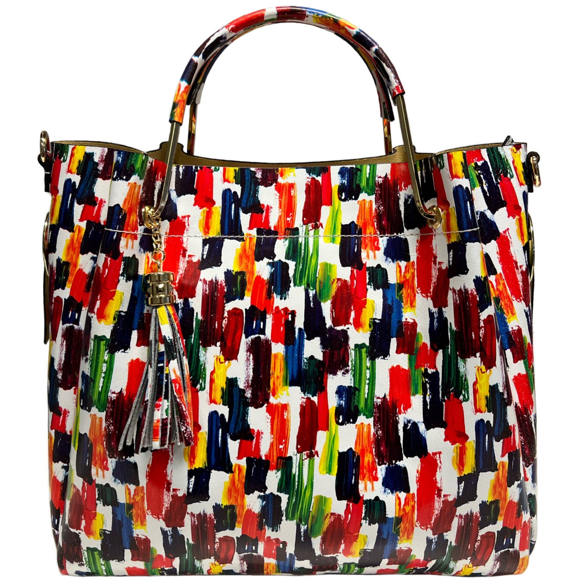 Sac seau Modarno pour femme en cuir véritable et sac intérieur mo: Forêt Joyeuse