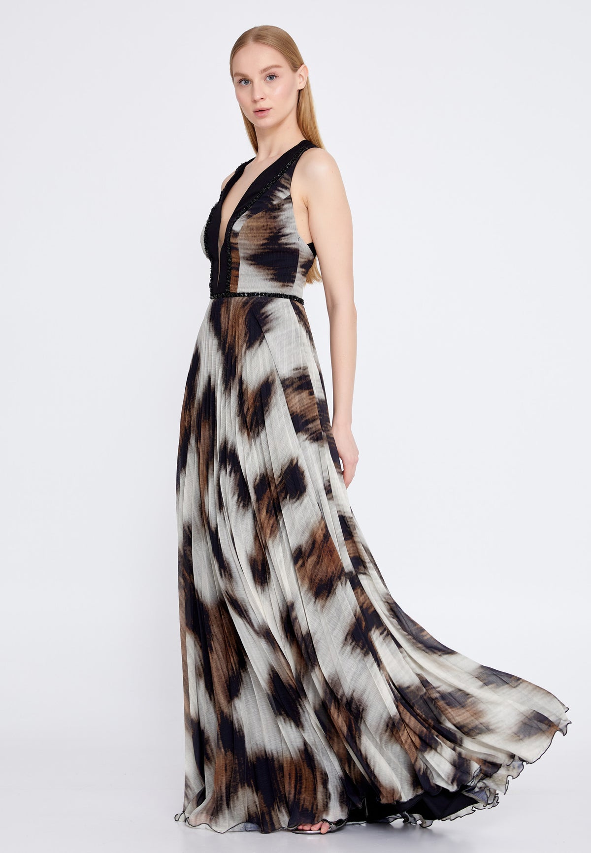 Robe longue sans manches