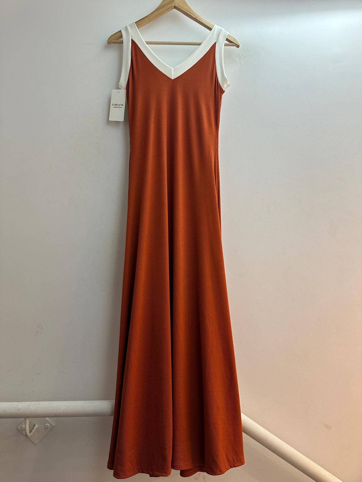 9655 robe débardeur longues avec fente devant taille unique : Noir / Taille unique