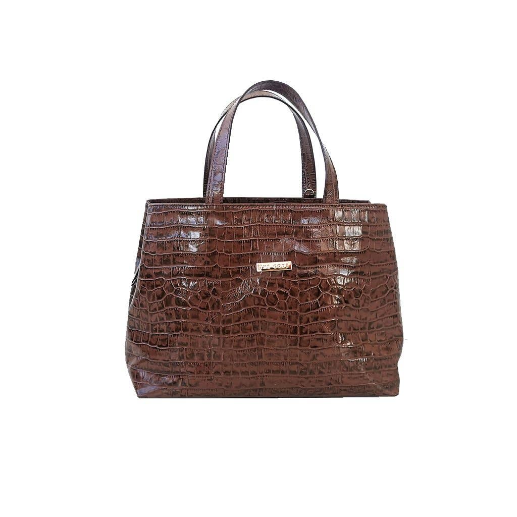 Shopper marron chocolat Patricia
