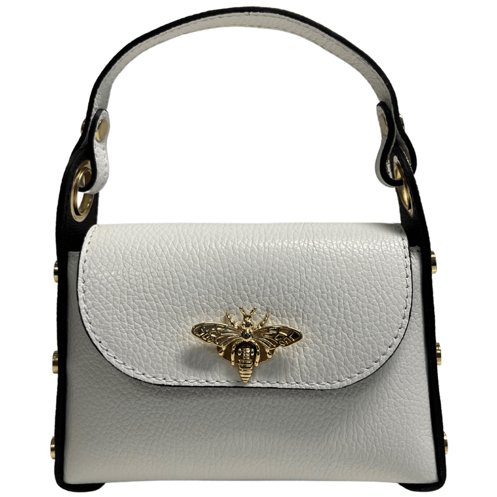 Mini-sac Modarno en cuir véritable dollar avec fermeture à braguette: Orange