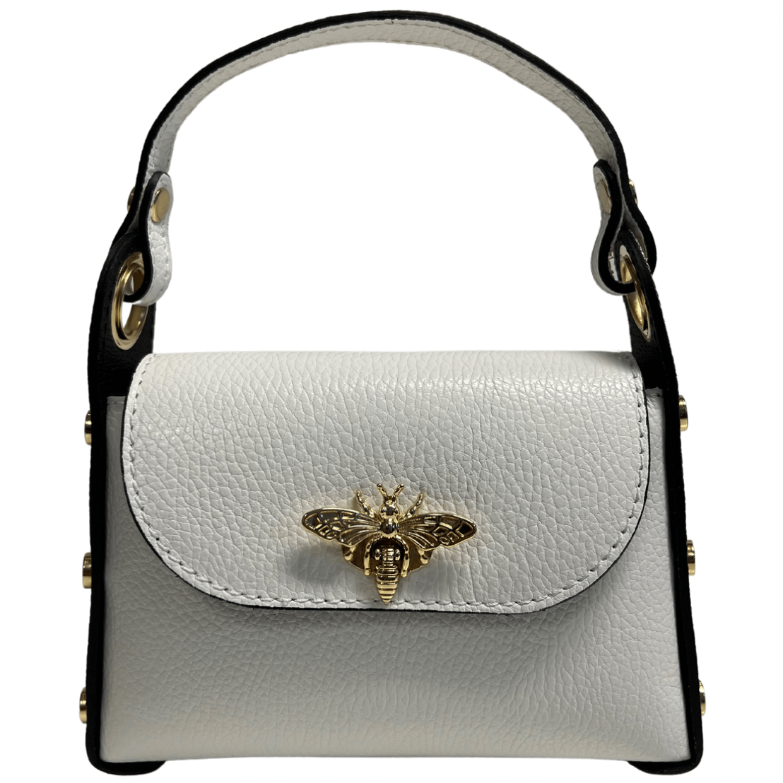 Mini-sac Modarno en cuir véritable dollar avec fermeture à braguette: Orange