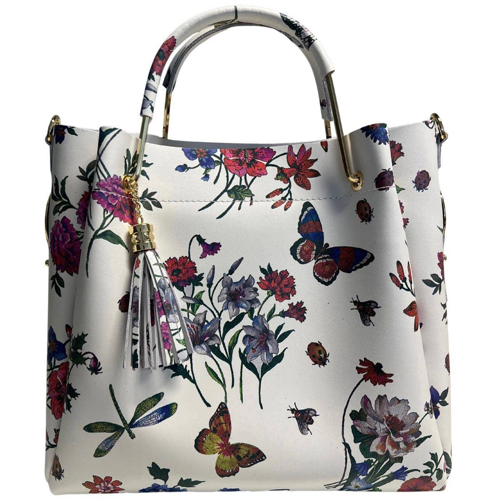 Sac seau Modarno pour femme en cuir véritable et sac intérieur mo: Forêt Joyeuse