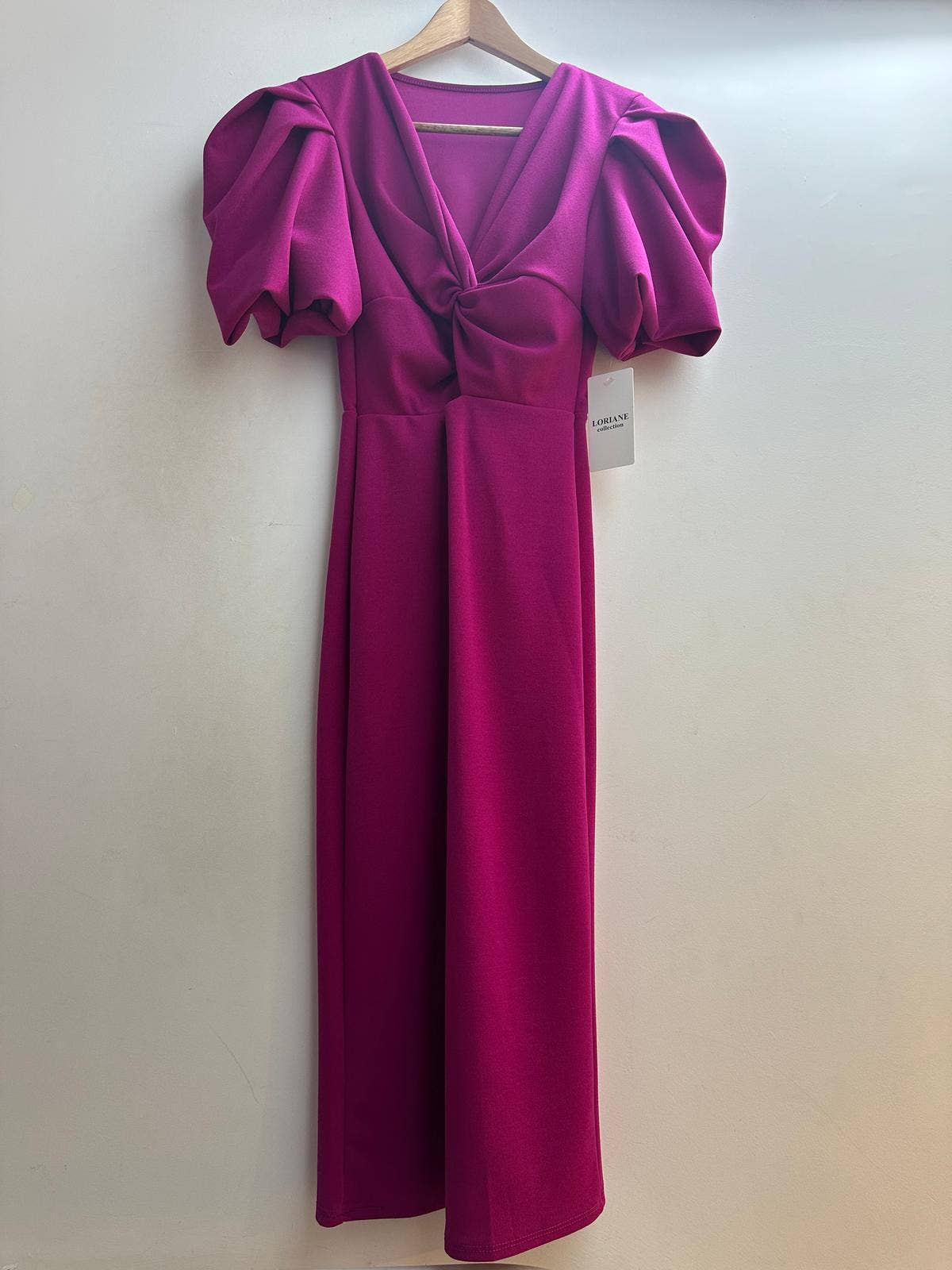 6247U Robe midi uni: Rouge
