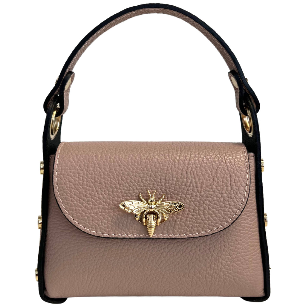 Mini-sac Modarno en cuir véritable dollar avec fermeture à braguette: Orange