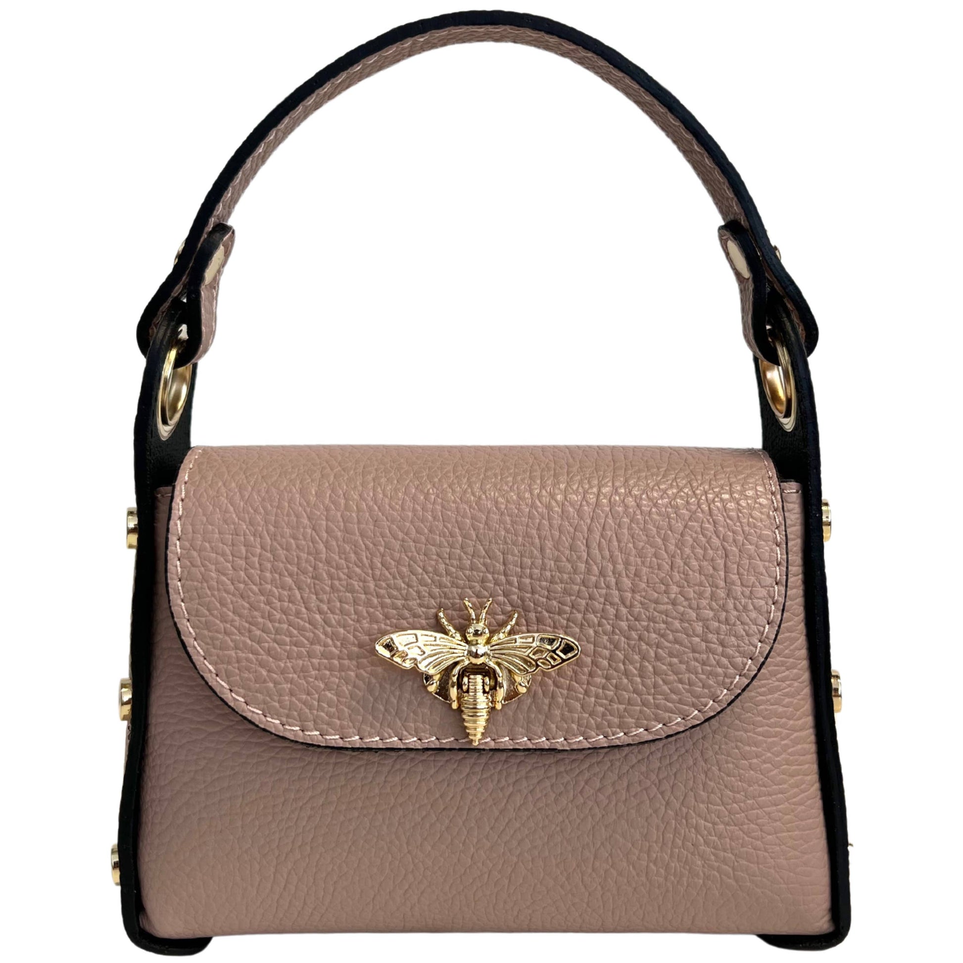 Mini-sac Modarno en cuir véritable dollar avec fermeture à braguette: Orange