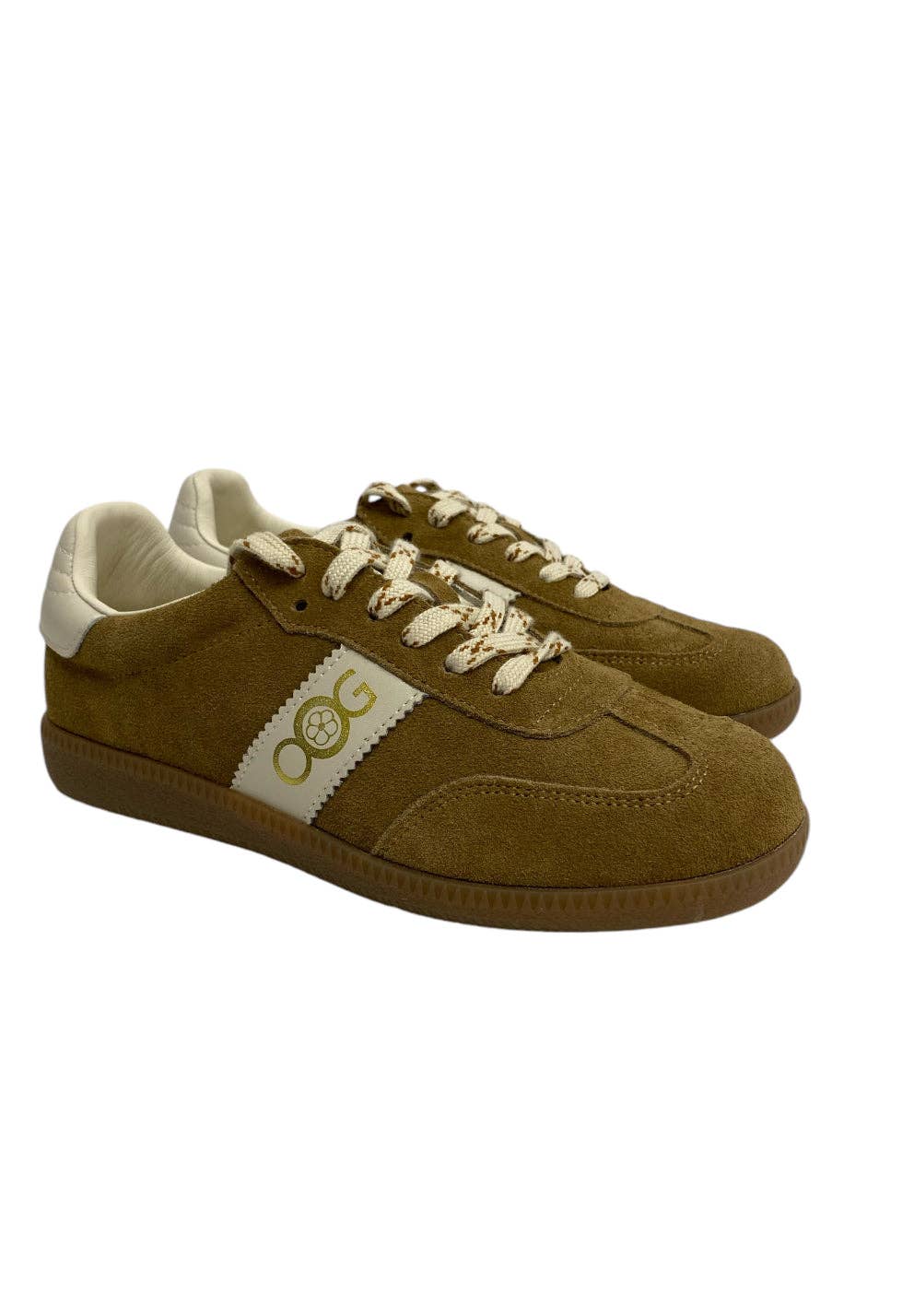 OS1814 Baskets en cuir Camel OOG: Chameau / 36