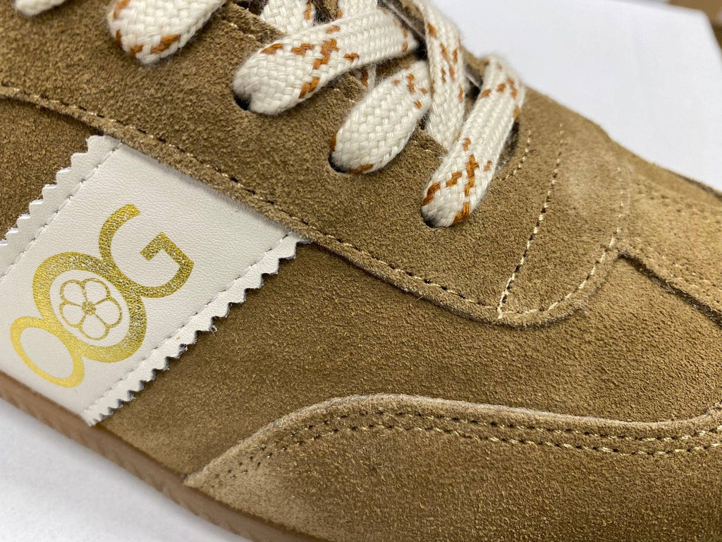 OS1814 Baskets en cuir Camel OOG: Chameau / 36
