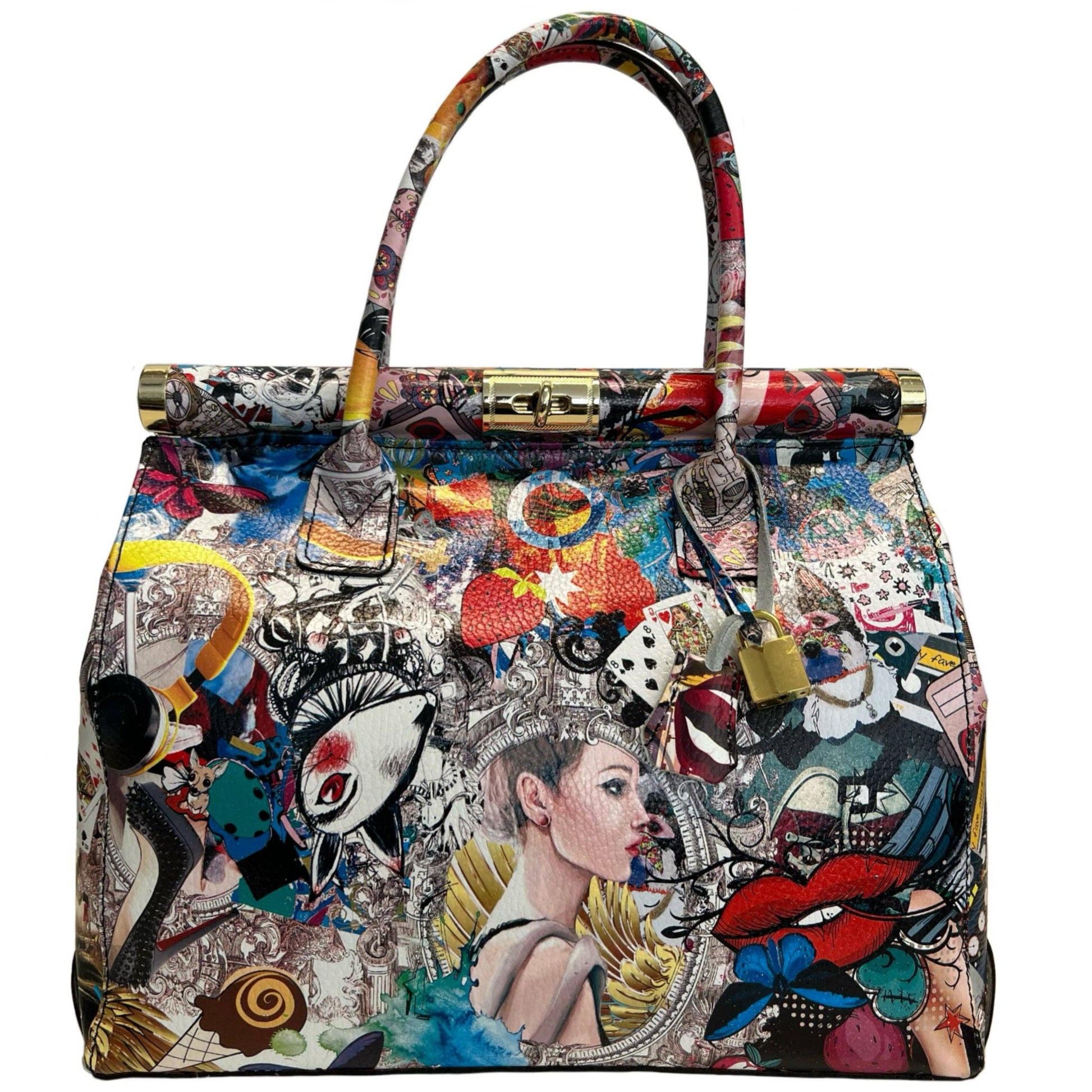 Sac à main Modarno Sac à main en cuir pour femme avec bandoulière: Brossé