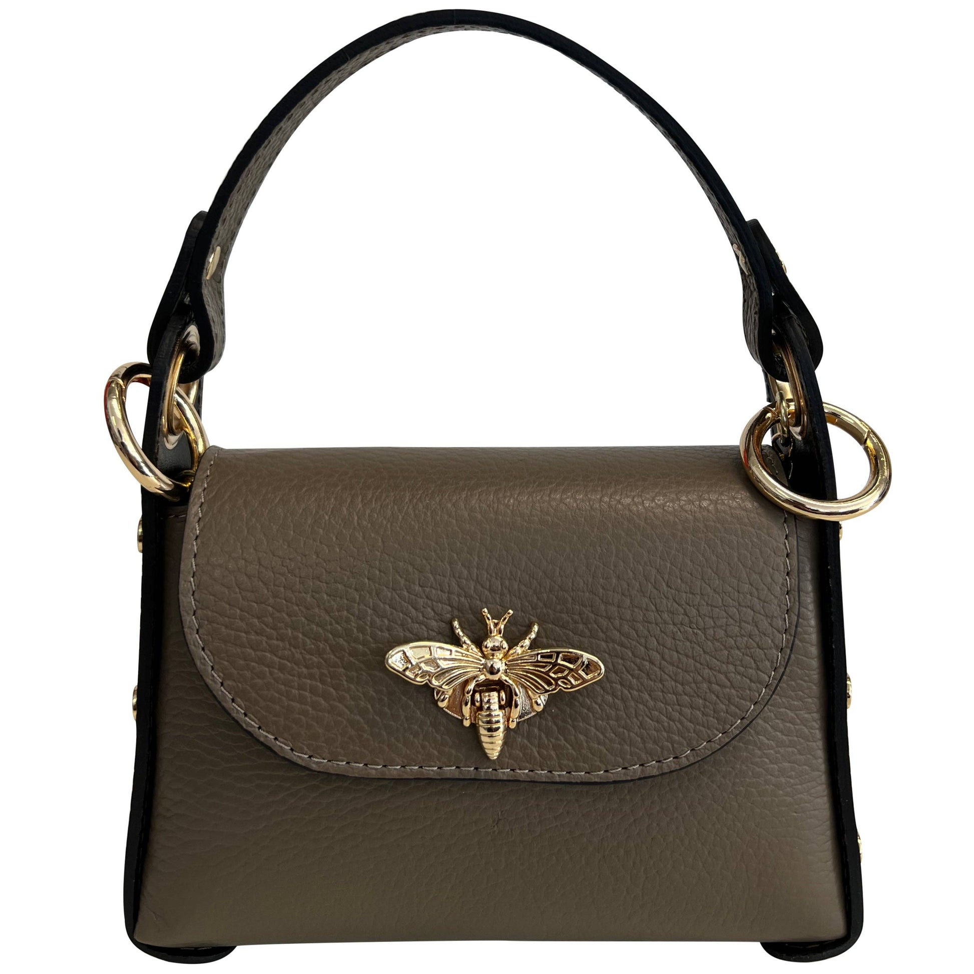 Mini-sac Modarno en cuir véritable dollar avec fermeture à braguette: Orange