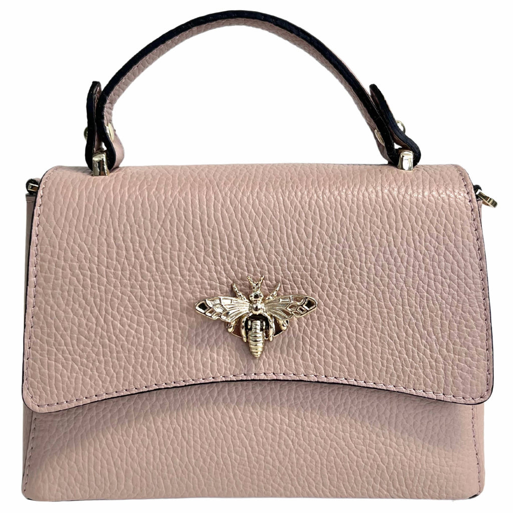 Sac à bandoulière pour femme en cuir véritable avec fermeture Ape: Orange