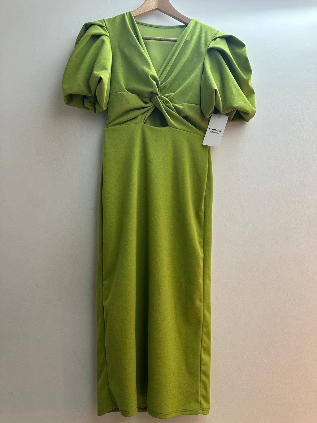 6247U Robe midi uni: Rouge