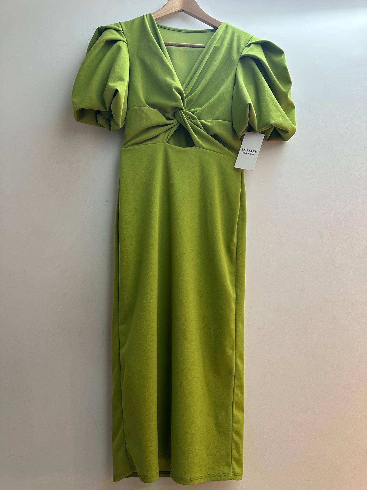 6247U Robe midi uni: Rouge
