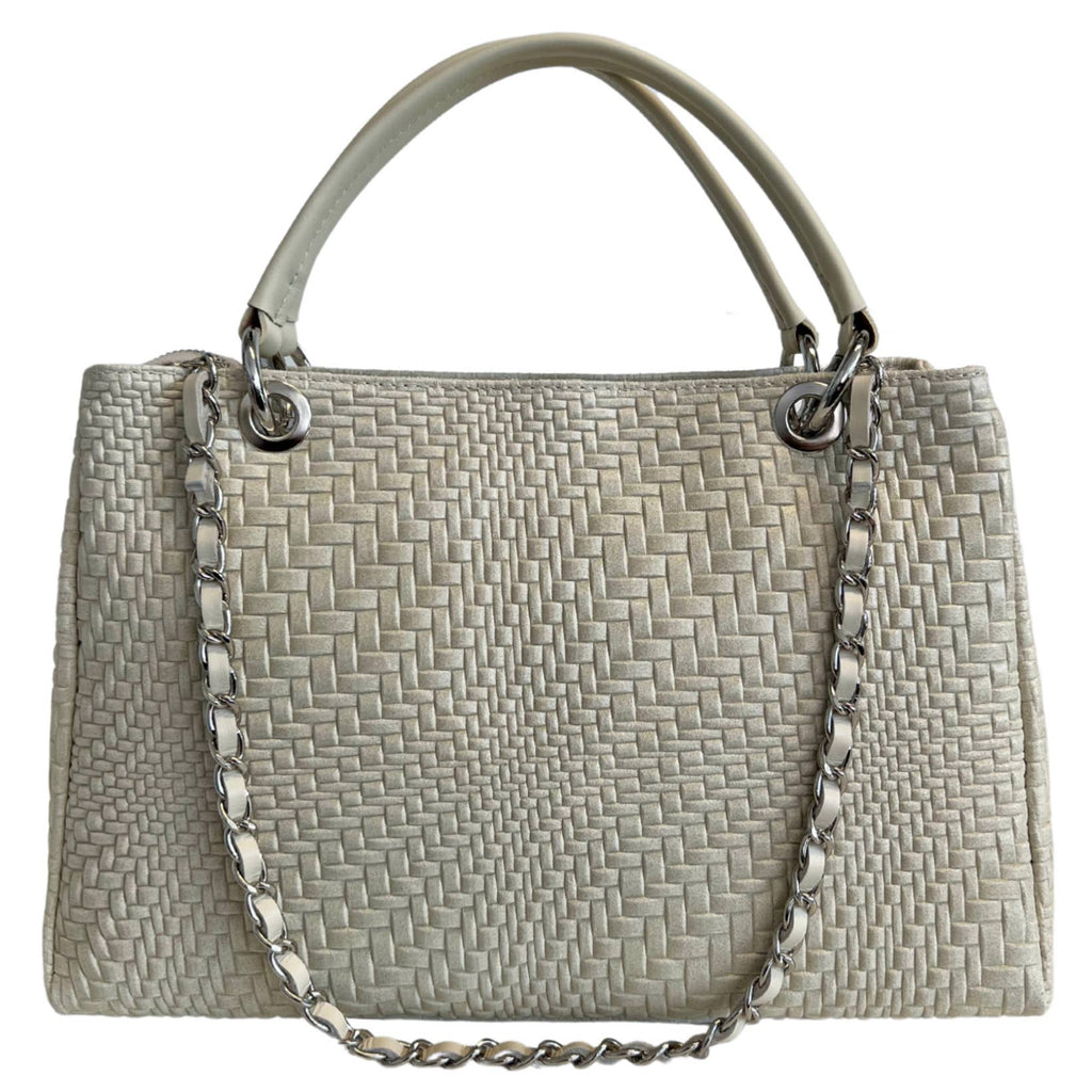 Sac à main Modarno pour femme en cuir véritable avec bandoulière: Nuit verte