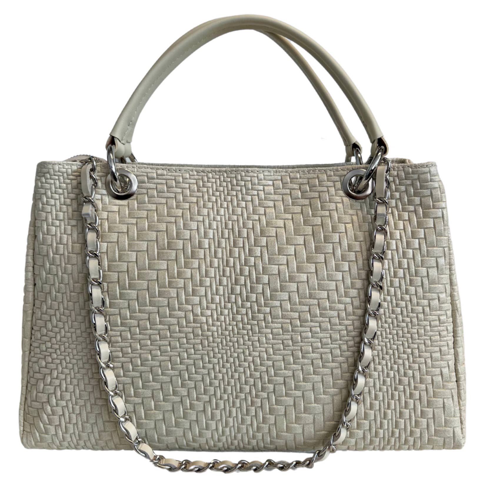 Sac à main Modarno pour femme en cuir véritable avec bandoulière: Nuit verte